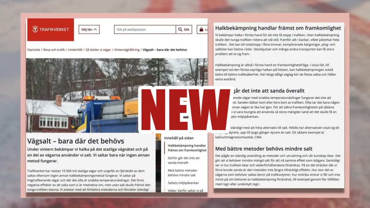 Fact Check: Sweden Did NOT Switch To Red 'Edible Road Salt' Made Of Beet Extract And Starch