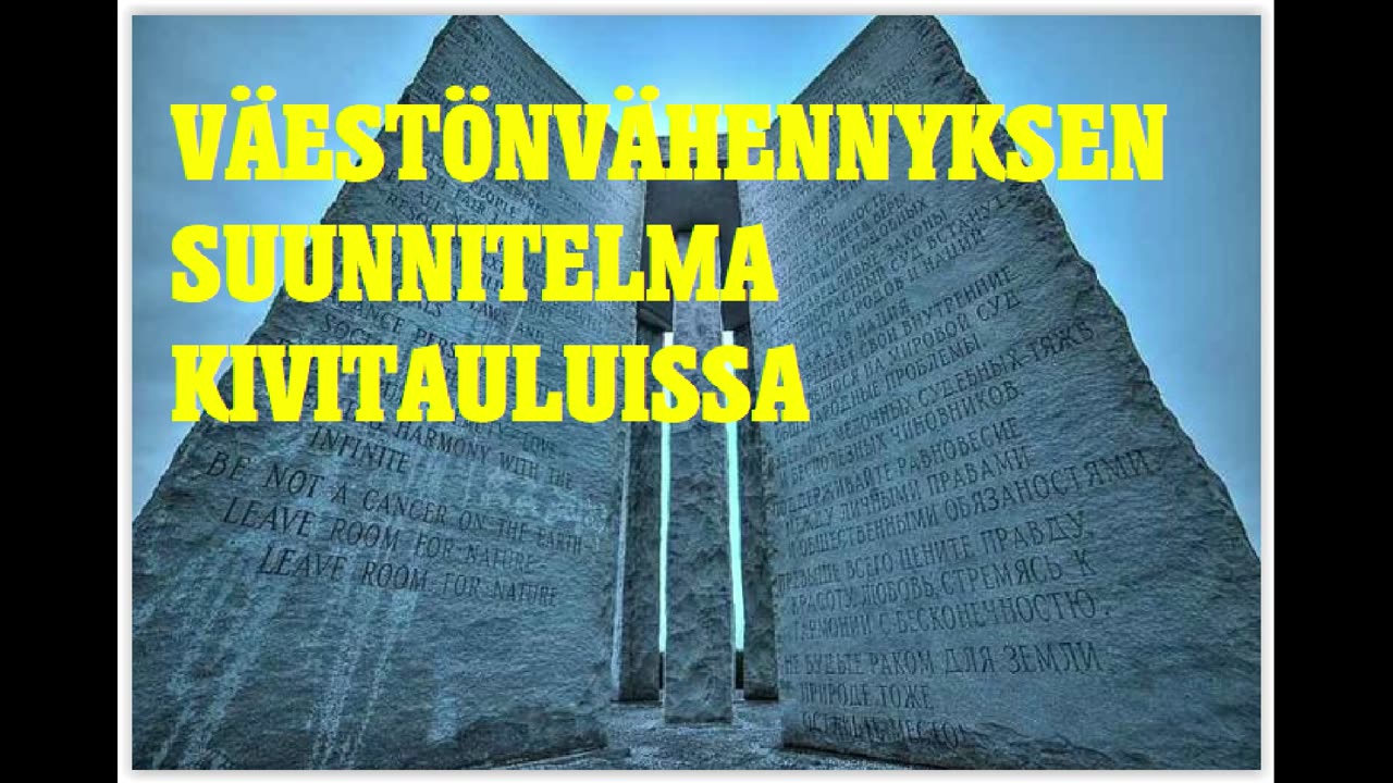 Jim Marrsin Population Control varoittaa globalistisesta juonesta maailman väkiluvun vähentämiseksi