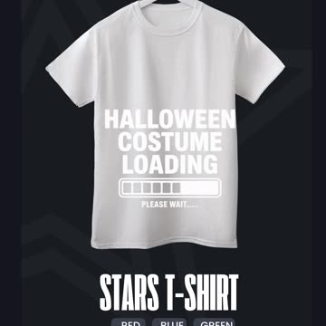 Cool Halloween Costume Loading Graphic Spooky Season Humor Design