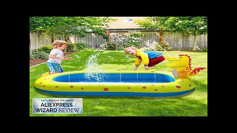 Inflatable Sprinkler Pool For Kids 3 in 1 Baby Cushion Outdoor Splash Review