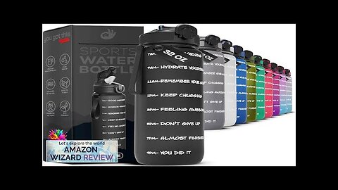 Motivational Water Bottle with Time Marker 32 oz Water Bottle Sports Water Review