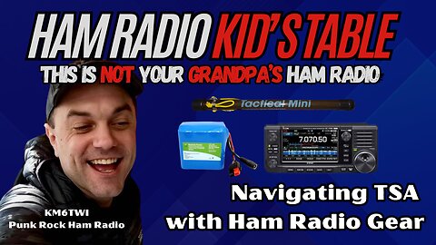 Ham Radio Kid's Table - Flying With Ham Radio Gear