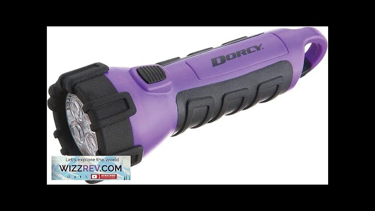 Dorcy 55 Lumen Floating Water Resistant LED Flashlight with Carabineer Clip Purple Review