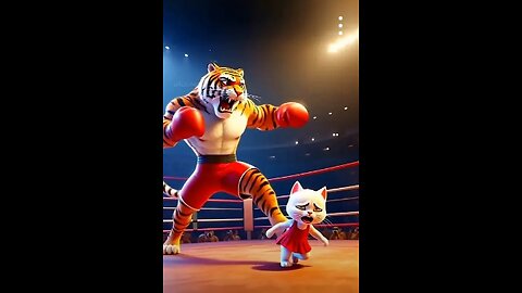 Wrestling Between Cat vs Tiger