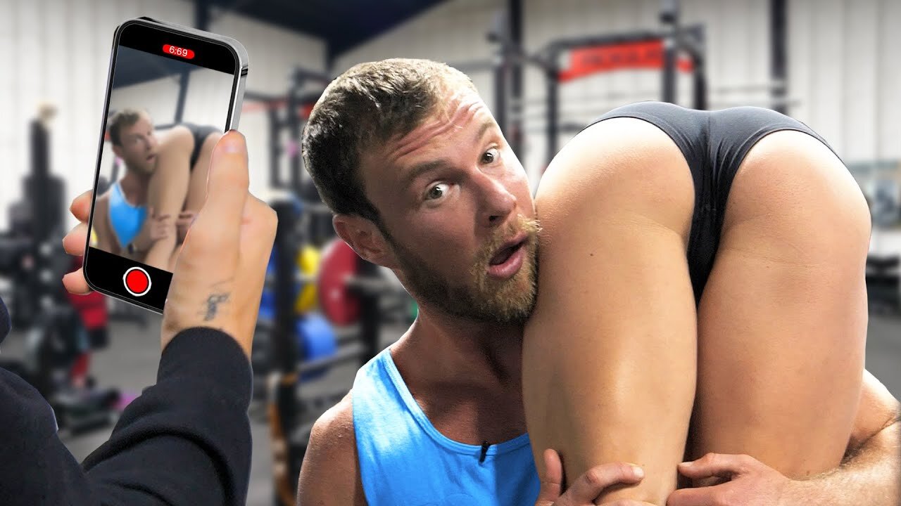 Making the guys film my workout