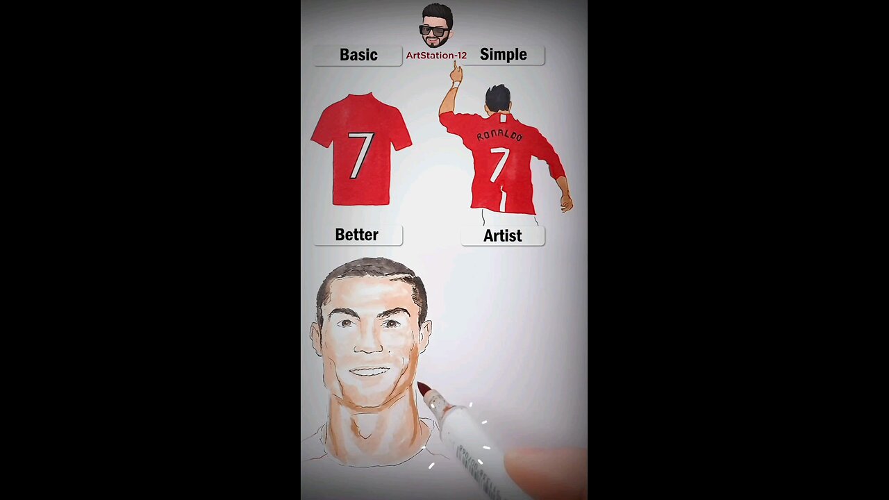 drawing Ronaldo