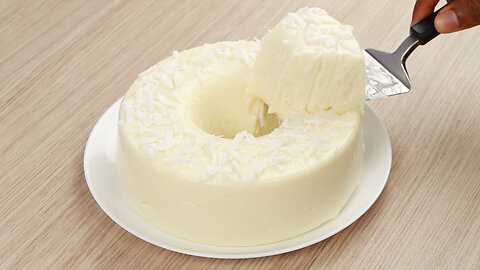 Creamy coconut pudding, a delicious and easy dessert!