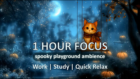 Ginger Loves His Spooky Playground | Soothing Evening Ambience For Deep Focus | Productivity Boost