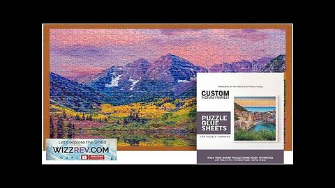 26.5x38.5 Puzzle Frame Kit with Glue Sheets Light Brown Traditional Picture Review