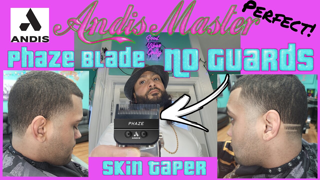 Skin Taper andis Phaze blade no guards no combs