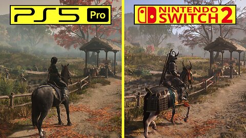 Assassin's Creed Shadows Nintendo Switch 2 vs PS5 Pro Early Graphics Comparison