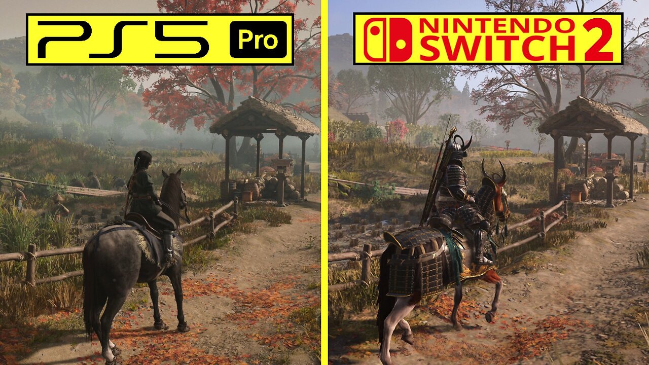 Assassin's Creed Shadows Nintendo Switch 2 vs PS5 Pro Early Graphics Comparison