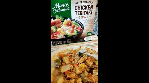 Eating Marie Callender's Sweet Pineapple Chicken Teriyaki Bowl, Dbn, MI, 1/6/25