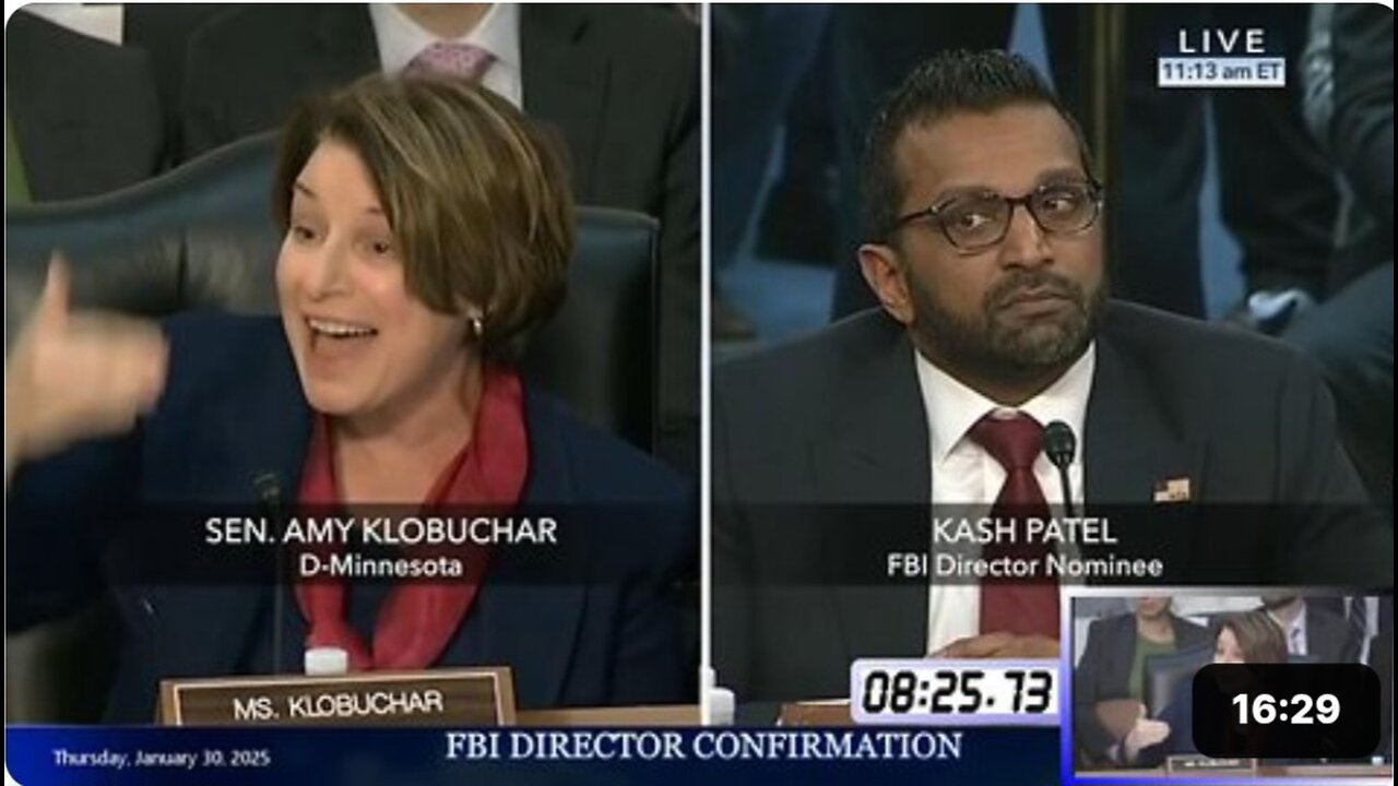 Amy Klobuchar at Kash Patel FBI confirmation hearing * Jan. 30, 2025