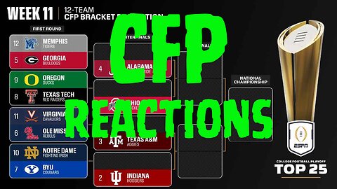 College Football Playoffs: Reactions To 1st Ranking's Release