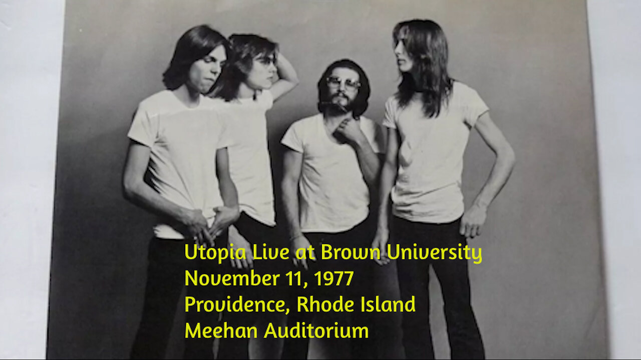 November 11, 1977 - Todd Rundgren & Utopia at Brown University