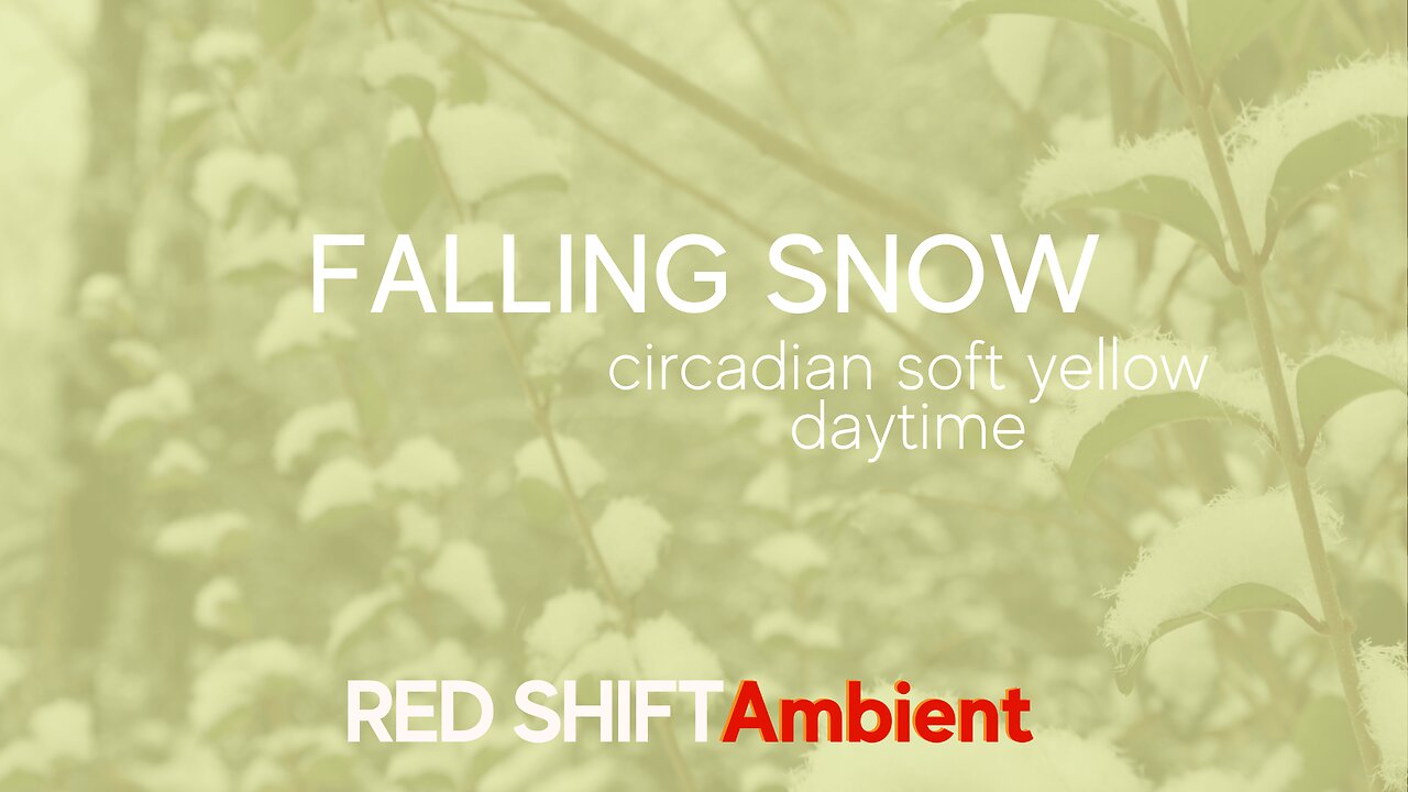 Falling Snow - Circadian Soft Yellow - Daylight - Winter Relaxation | RED SHIFT Ambient