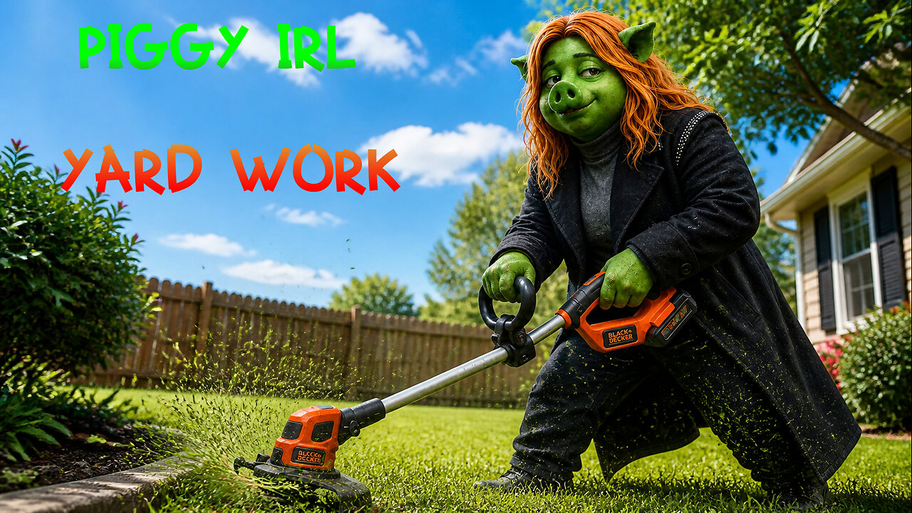 PIGGY DOES IRL YARD WORK STREAM/MINIPIGZCAST (IRLKIT.COM)