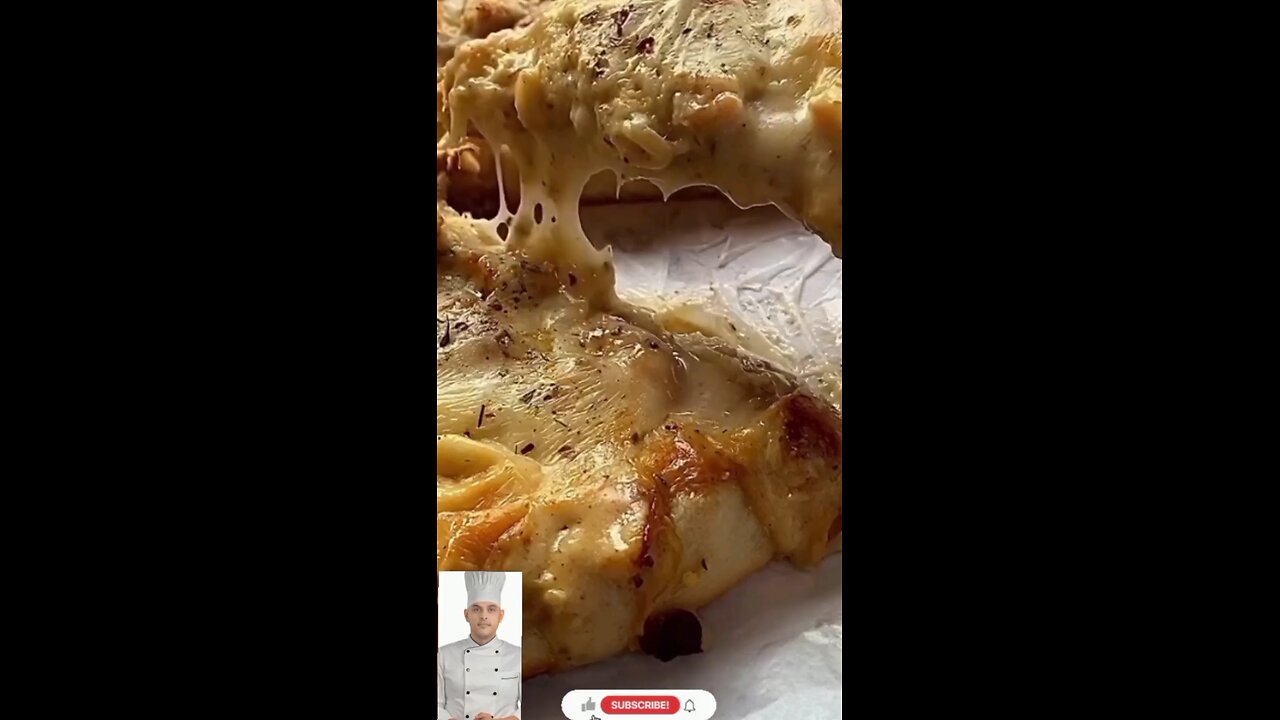 The Creamiest Alfredo Pizza Ever! 🍕🔥” #recipe