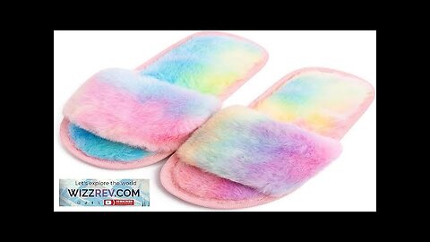 techcity Boys Girls Fuzzy House Slippers Cute Comfy Faux Fur Slip On Review