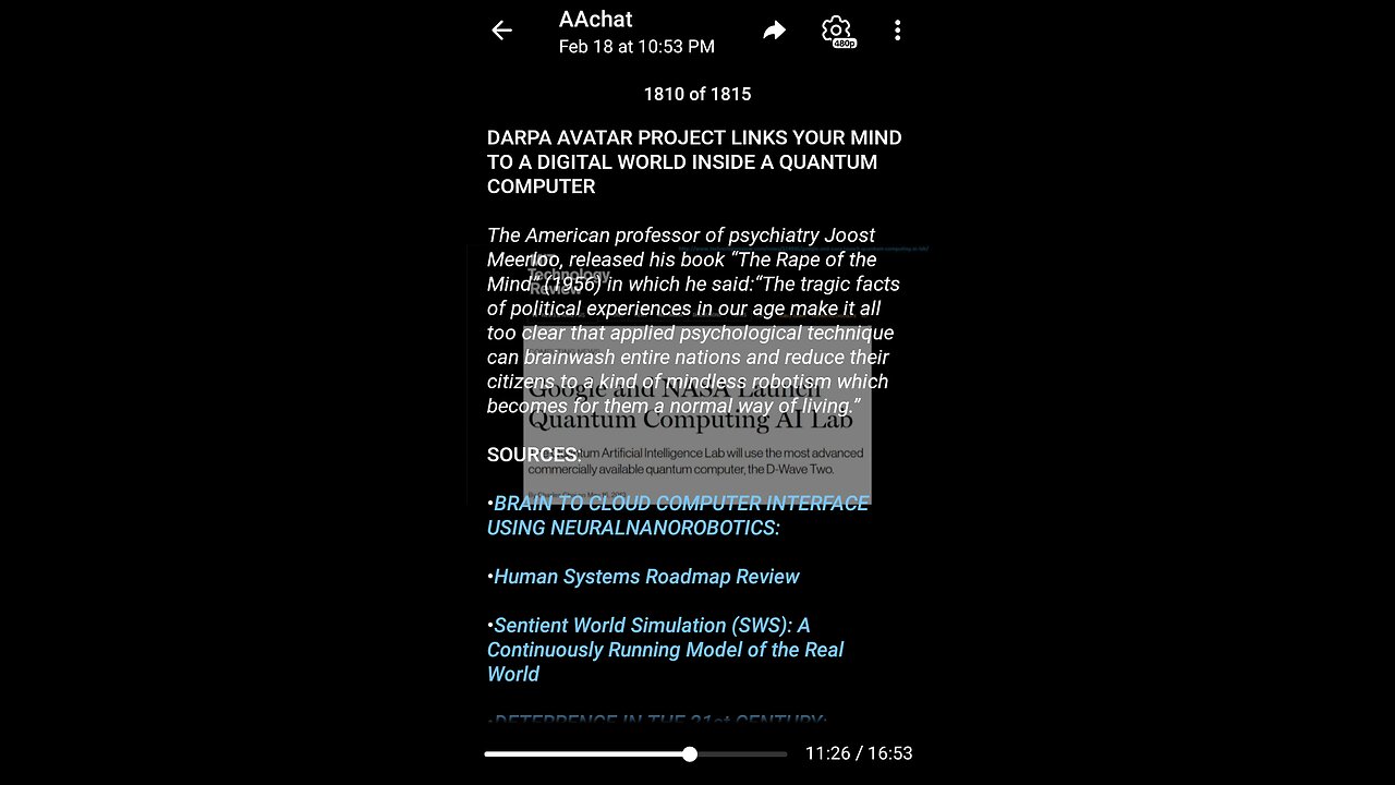 Documentary: Avatar Link to a Quantum World