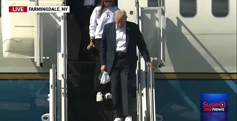 President Trump Arrives in New York, Attends the Ryder Cup