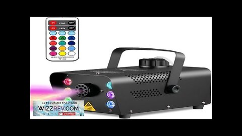 Sunolga Fog Machine with 6 LED Lights and 12 Colorful Light Effects Review