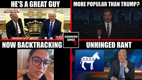 Trump’s Canada Trade Line, Kimmel's Trump Poll, AOC’s Short People Gaffe, Jon Stewart Unhinged Rant