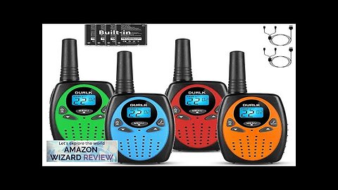 Walkie Talkies Long Range 4 Pack Rechargeable Walkie Talkies for Adults Built-in Review