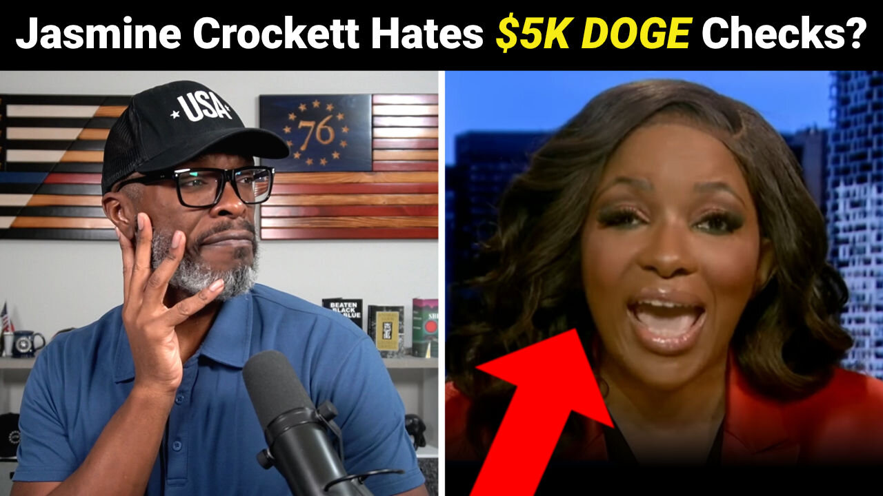 Elon Musk May Give $5K DOGE Stimulus And Jasmine Crockett HATES It!