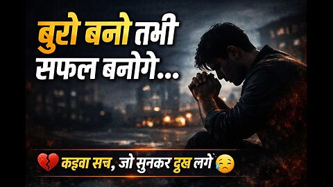 बुरे बनो तभी सफल बनोगे…😔 ये सुनकर बुरा लगता है लेकिन यही जीवन का कड़वा सच है।