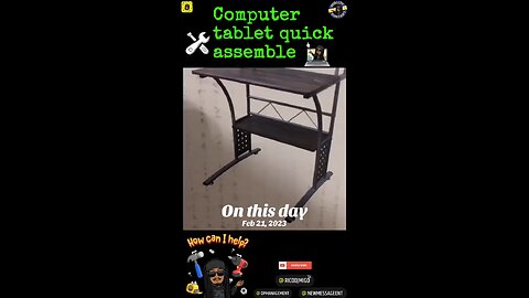 Quick computer desk assemble