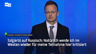 Ungarischer Außenminister begrüßt Teilnehmer bei Minsker Konferenz auf Russisch