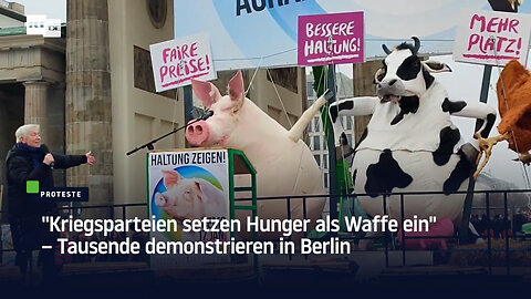 "Kriegsparteien setzen Hunger als Waffe ein" – Tausende demonstrieren in Berlin