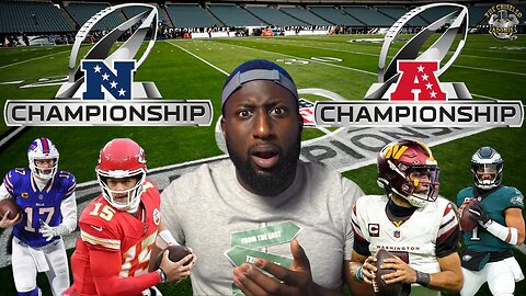 NFL Conference Championship | Eagles vs Commanders | Chiefs vs Bills | Live Commentary & Reactions