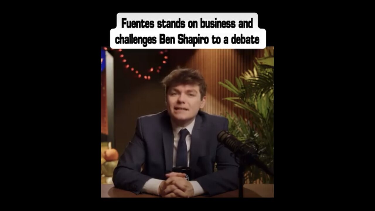 Nick Fuentes stands on business and challenges Ben Shapiro to a debate