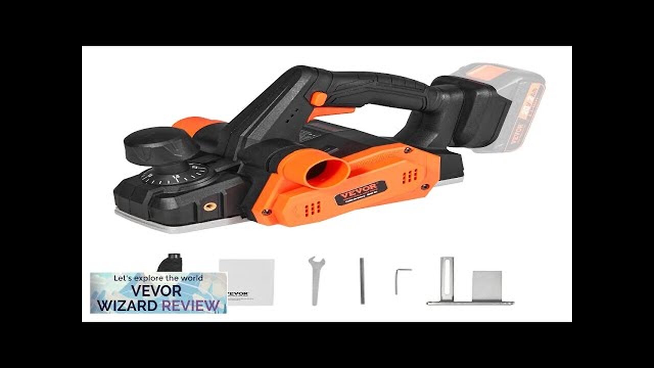 VEVOR Cordless Electric Hand Planer 3-1/4" Width 16500 RPM Handheld Wood Planer Review