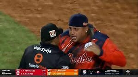 Asdrúbal Cabrera fue expulsado en el Caribes - Águilas