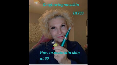 Microneedling Getglowinskin DIY55 60 years old skin