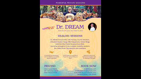 Dr. DREAM & Stephanie, Group and Private Sessions, Whitewater, Kansas until Jan. 13th