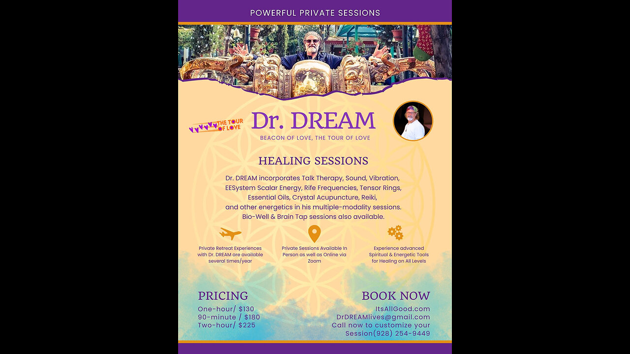 Dr. DREAM & Stephanie, Group and Private Sessions, Whitewater, Kansas until Jan. 13th