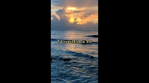 2 Corinthians 9:6 (NIV)