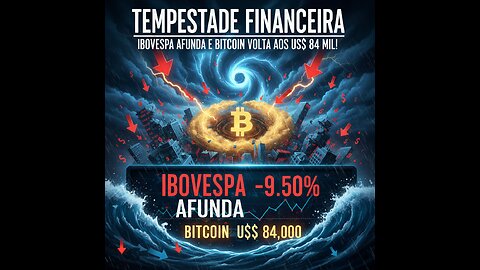 Tempestade Financeira: Ibovespa afunda e Bitcoin volta aos US$ 84 mil!.
