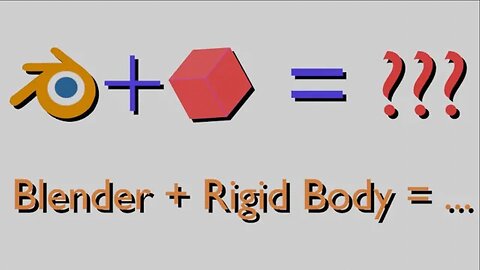 Blender - Rigid Body be like (fr/en)