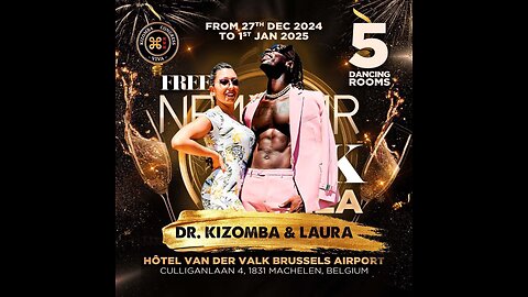 Dr Kizomba & Laura | Demo | FREE NEW YEAR SBK GALA in Brussels | 🇧🇪