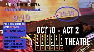 THE COINCIDENCE FILES- CHARLIE KIRK PSYOP: THEY ALL MISSED THIS! BUT PUREBLOODZ PREDICTED OCT 10 THREE TIMES OVER!
