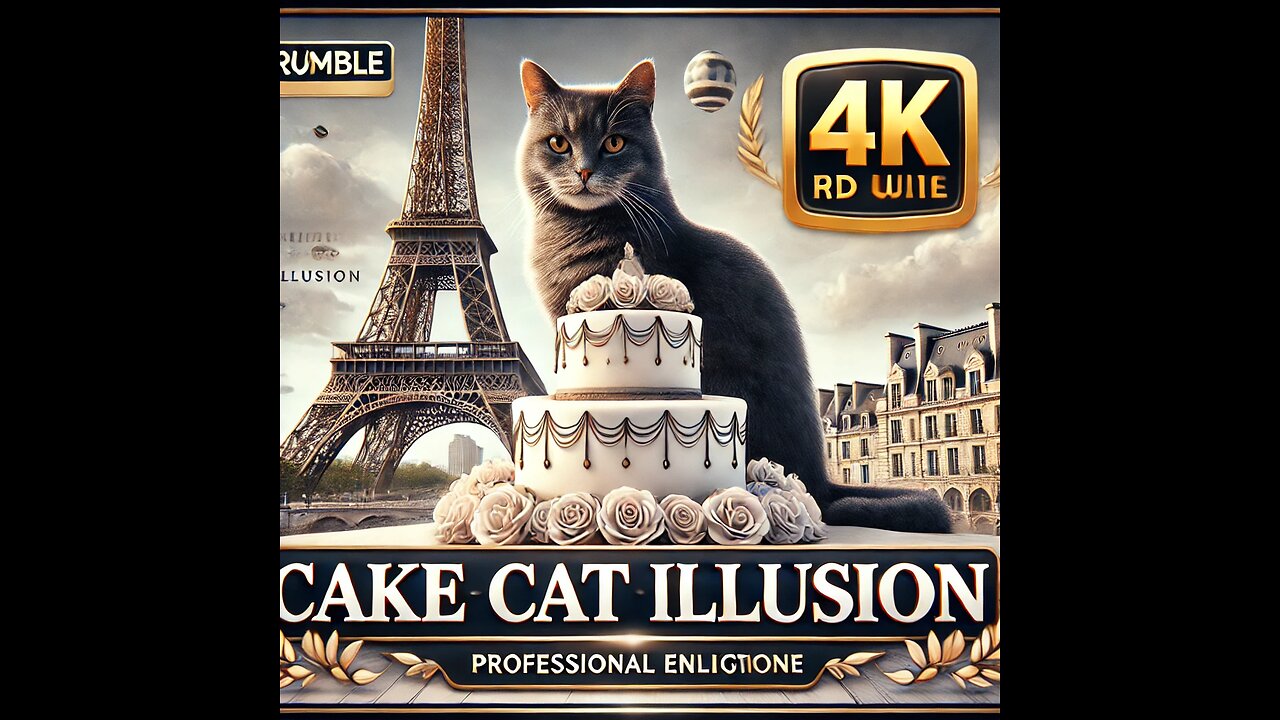 •Cake Cat Illusion🌞🌞🌞#cake#cat#cats#illusion#rumbleshare