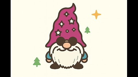 🧙‍♂️✨ Gnome with Pink Hat • Soft Kawaii Cozy Vibes 🎀❄️