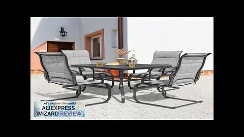 5 Piece Outdoor garden ChairsSet 4 Outdoor garden Chair and 37" Square Review