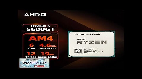 AMD RYZEN 5 5600GT 100% Brand New CPU Gaming Processor 6-Core 12-Thread Review